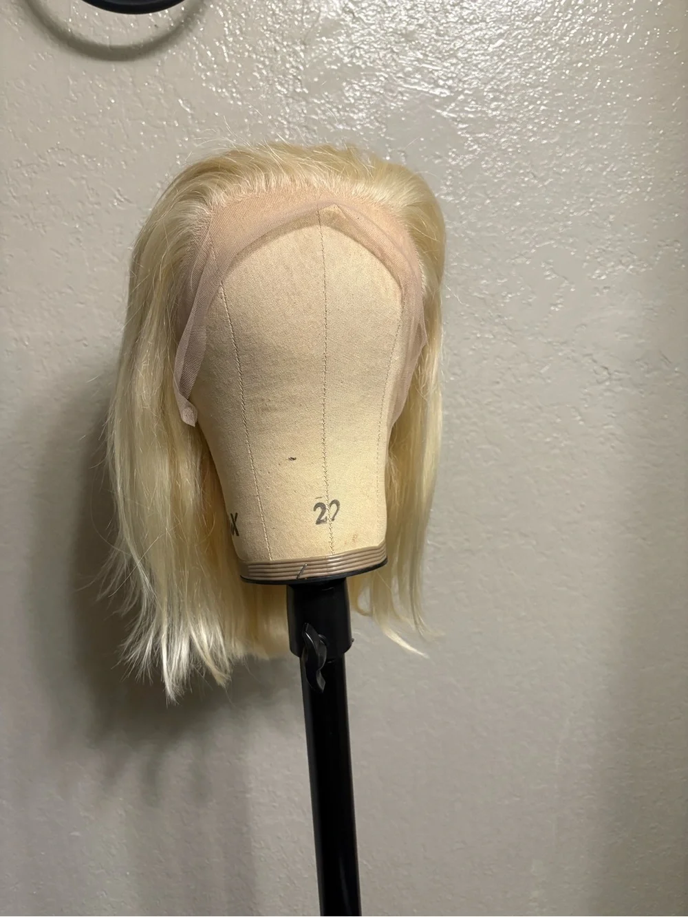 613 Lace Front Wig with Adjustable Cap 12 “human hair  210 density
